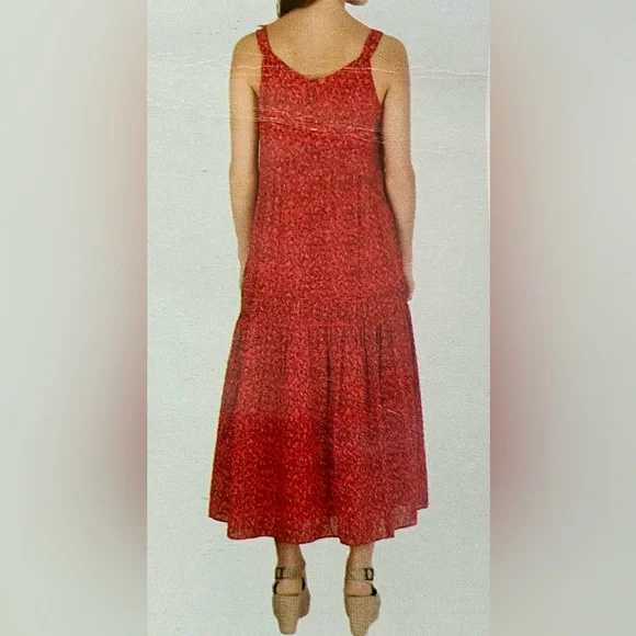 Joie Red Sleeveless Boho Western Maxi Sundress XXL NWT - Picture 2 of 5